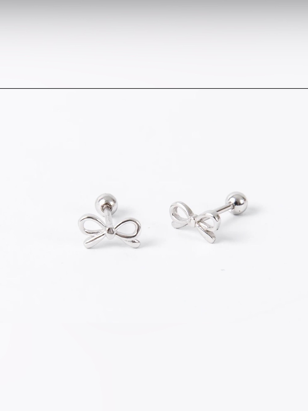 Hey June Tiny Ribbon Bow Screwbacks - Picture 3 of 7